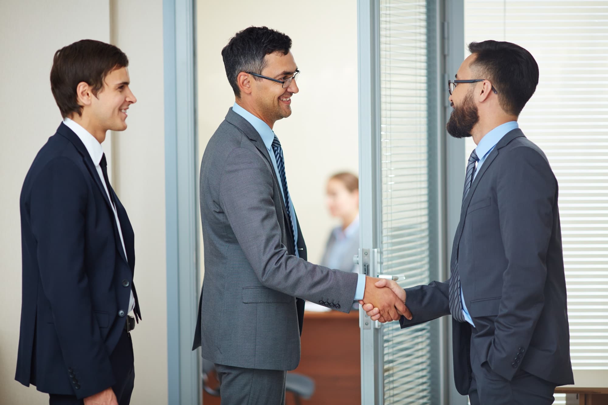 Rotex channel partners shaking hands